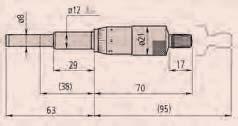 Głowice mikrometryczne 25 mm oraz 50 mm Dokładność ±2 μm/ ±0.0001" ±4 μm/ ±0.0002" (typ 50 mm/2")< Podziałka 0.01mm lub 0.001mm 0.001" lub 0.0001" Skok gwintu 0,5 mm lub 0.