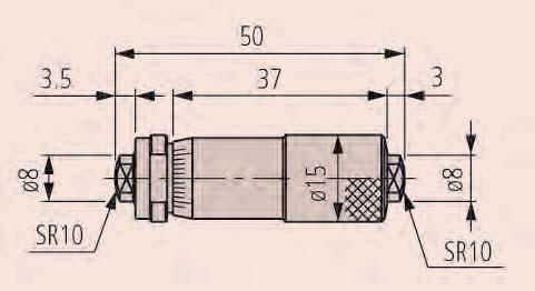 Średnicówki mikrometryczne dwupunktowe Dokładność Patrz tabela Podziałka 0,01mm lub 0.