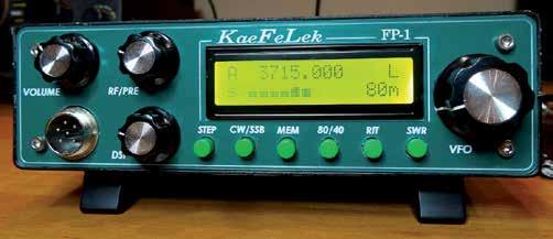 HOBBY Transceivery HF Projekty konkursowe PUK 2016 Transceiver KaeFeLek większości modułów poprzez stabilizator super LDO 10 V).