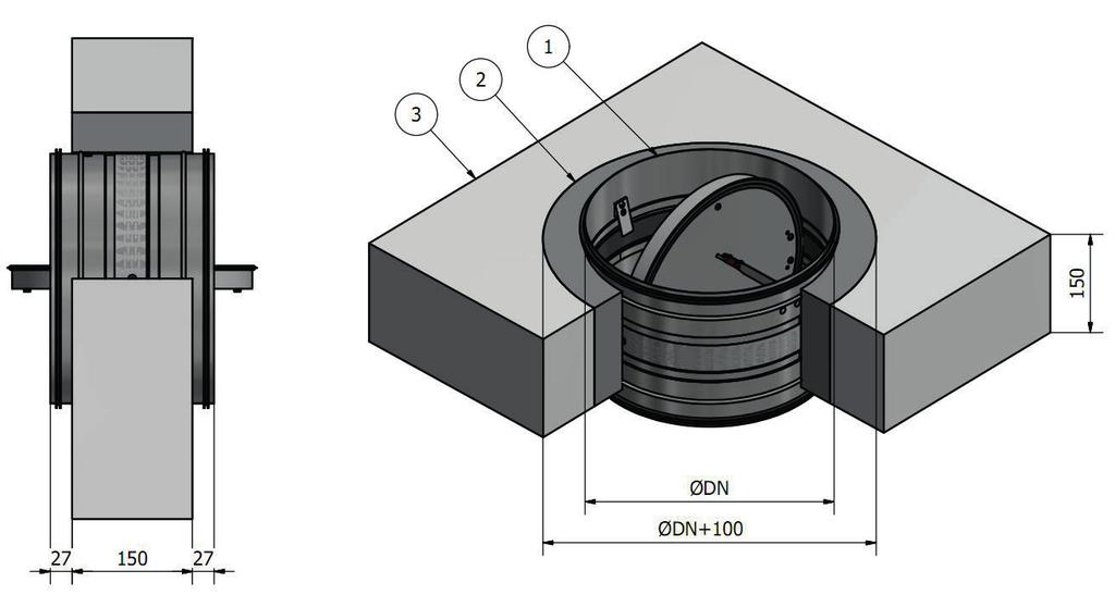 c Technical documentation materials (e.g. concrete, mortar) and the joint should be tight and deprived of any gaps, etc.