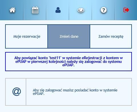 6. Moje konto 40 Na urządzeniach mobilnych, opcja powiązania konta z epuap jest umieszczona w menu Moje konto/ Zmień dane/powiąż z epuap. Rys. 63. Powiązanie z epuap - urządzenia mobilne 6.7.