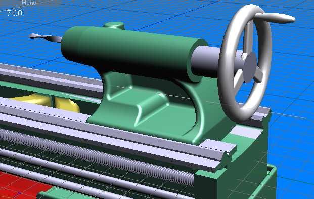 Use of the ChannelCaller for the object control move of tailstock: Fragment of a graph structure enabling to move tailstock b) 3D object - tailstock Jak widać na podstawie grafu (rys.