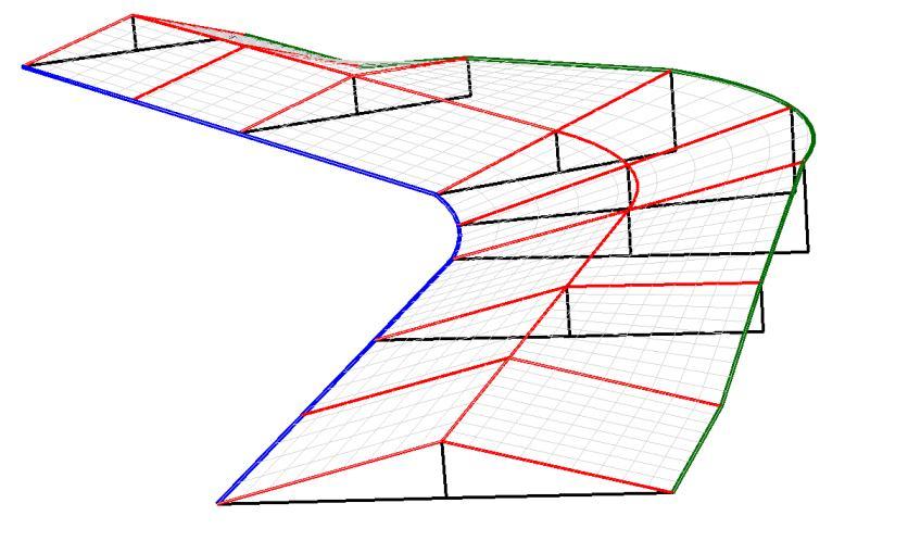 Δh = 0,12 m Δi min = 0,1 a, gdzie a - odległość krawędzi jezdni od osi obrotu a = 3 m Δi min = 0,1 3 = 0,3% Δi mac = 2% L min = (Δh / Δi max ) L max = (Δh /