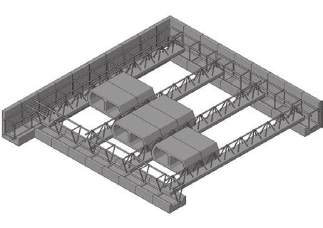 Stropy TERIVA Stropy TERIVA - stropy gęstożebrowe, składające się z kratownicowych belek żelbetowych, pustaków keramzytowych i żużlowych, zbrojenia wieńców zewnętrznych i wewnętrznych, żeber
