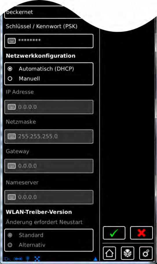 pamiętać, że centrala może zostać podłączona do sieci poprzez WiFi / WLAN wyłącznie wówczas, gdy w routerze włączone jest szyfrowanie WPA.