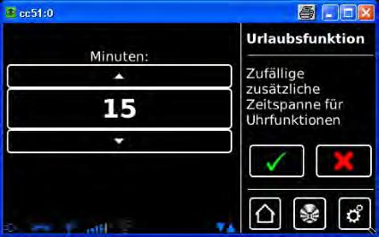 3 W menu konfiguracji wybrać Opcje automatyczne. Ustawienia ekranu Opcje automatyczne 3 żądaną pozycję menu Dane dostępowe Sichern + Wiederherstellen 4 Wybrać opcję Funkcja Urlop.