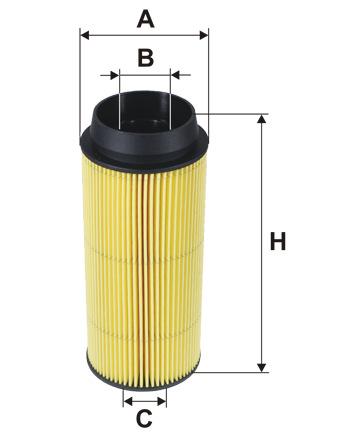 A B C H 67 mm 27 mm 12 mm 162 mm Zamienniki CROSS-REFERENCES Numer oryginalny (Original number) 500054702 FRAM KNECHT / MAHLE KNECHT /