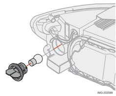 09 Obsługa techniczna samochodu Wymiana żarówek 09 Światła pozycyjne/postojowe Kierunkowskazy