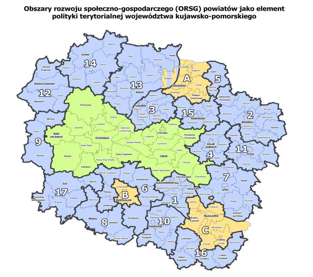 Wdrażanie polityki terytorialnej RPO WK-P 2014-2020 Poziomy realizacji: 1.