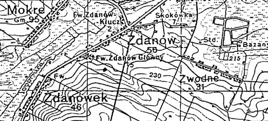 Żdanów Średniej wielkości wieś na południe od miasta Zamościa pomiędzy wsiami Mokre, Skokówka, Zwódne i Żdanówek. W dokumentach, zarówno dawniejszych, jak i współczesnych, często zwana Zdanowem.