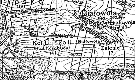 Lipsko Kosobudy Wieś rozwinęła się dopiero w okresie międzywojennym. Nie wymienia jej spis powszechny z 1921 r., ani dokładniejsze mapy z przełomu XIX i XX stulecia.