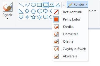 Kształty służą do rysowania różnych kształtów.