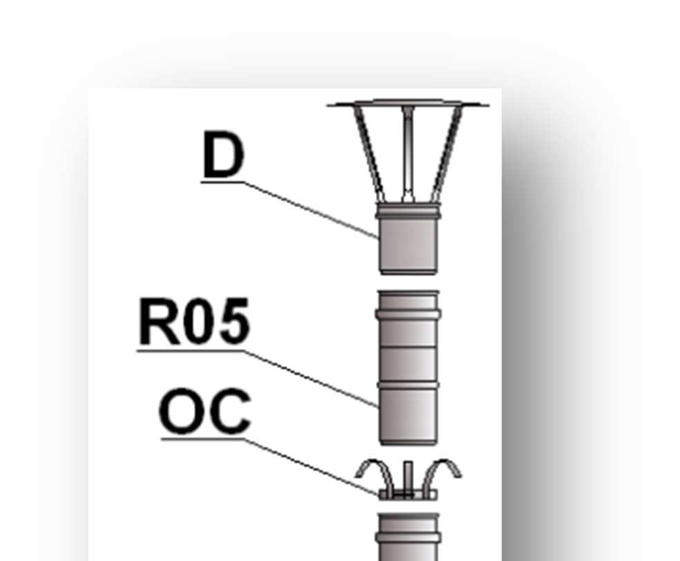 System jednościenny SPS do kotłów kondensacyjnych i pracujących w nadciśnieniu SYSTEM KOMINUS SYSTEM KOMINOWY SZYBKA KALKULACJA Jednościenny system kominowy do