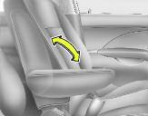 System bezpieczeństwa samochodu osa038123 Regulacja podłokietnika (fotel kierowcy, opcja) Aby użyć podłokietnika, należy przechylić go do najniższego położenia.