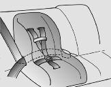 System bezpieczeństwa samochodu E2MS103005 Montaż bezpiecznego fotelika dziecięcego za pomocą biodrowo-ramieniowego pasa bezpieczeństwa Aby zamocować bezpieczny fotelik dziecięcy na