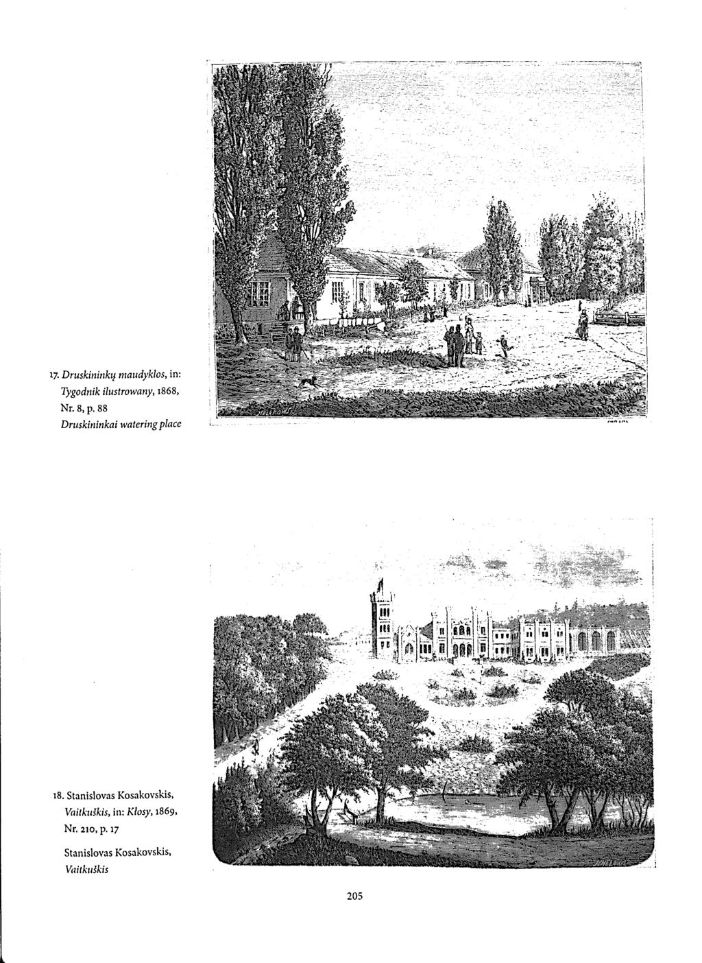 17. Druskininkų maudyklos, in: Tygodnik ilustrowany, 1868, Nr. 8, p. 88 Druskininkai watering place 18.