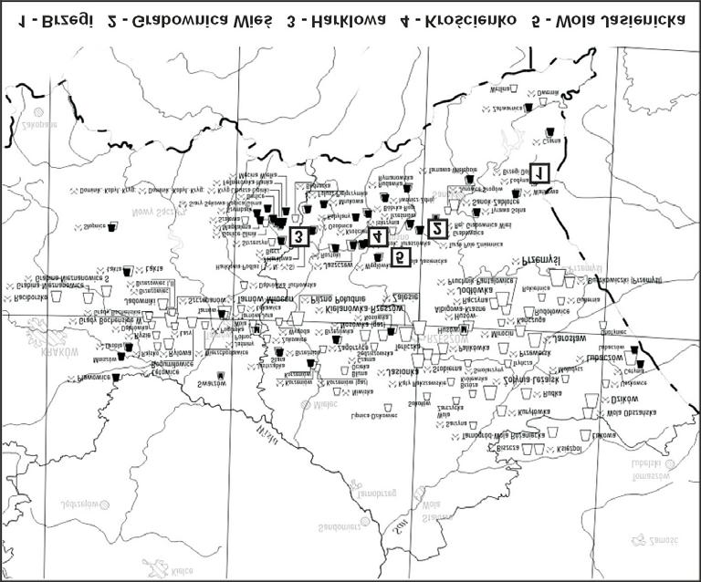 TABELA 1. Charakterystyka wybranych karpackich z³ó ropy naftowej (stan na 31.12.2006) [2] TABLE 1. Characteristic in selected petroleum deposits of Carpathian region (31.12.2006) [2] Nazwa z³o a Nr na mapie (rys.