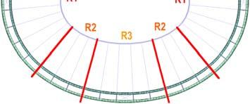 Wizualizacja modelu numerycznego i główne elementy konstrukcji a) b) Rys. 2.