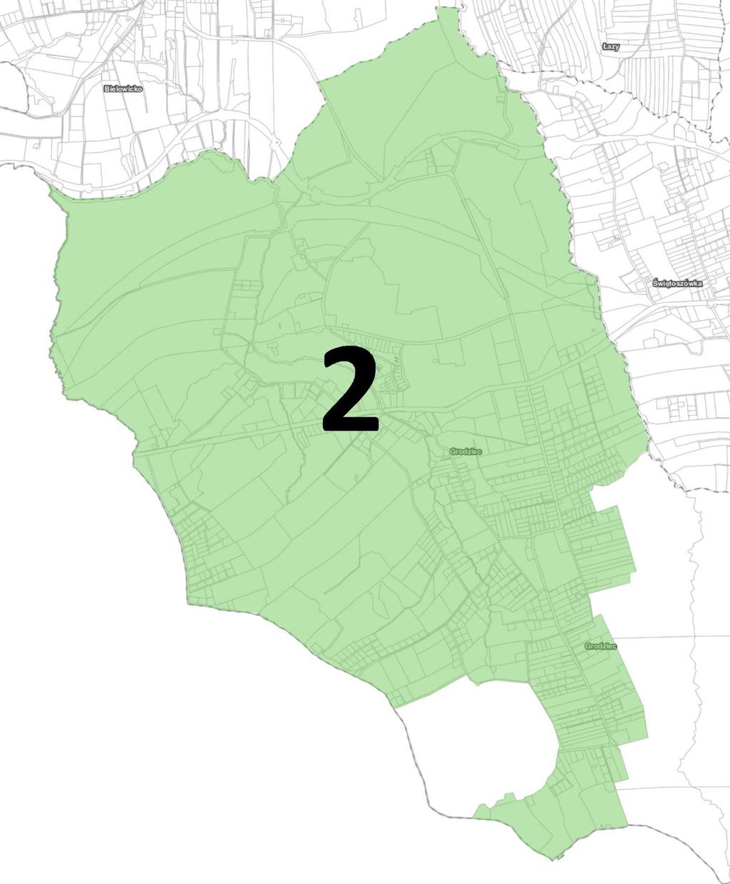 Podobszar II Grodziec Mapa 5. Podobszar II - Grodziec.