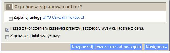 Uwaga: Dane nowych kart płatniczych podaj w Preferencje wysyłki. Czy chcesz wyznaczyć termin odbioru?