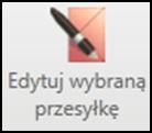 kliknięciu przycisku Edytuj wybraną przesyłkę.