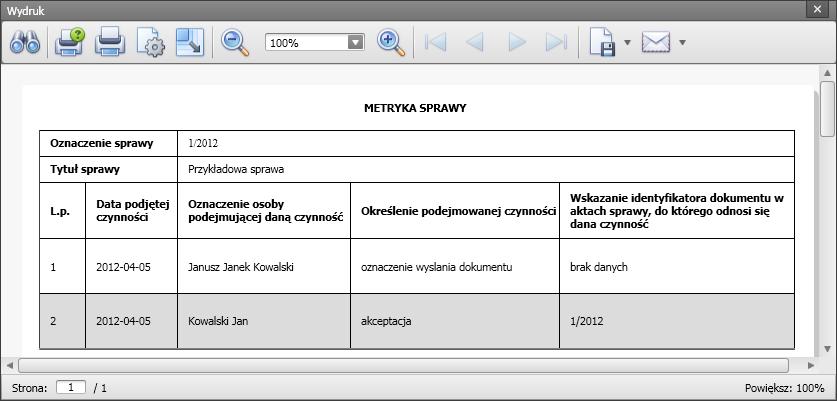 Zaawansowane funkcje programu Sortowanie Sortowania można dokonać także poprzez kliknięcie prawym klawiszem myszy na nagłówku wybranej