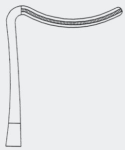 DE BAKEY KC-035-040-PMK 21,5 cm, 8 1/2