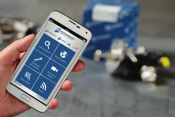 Aplikacja Motorservice Mobilny dostęp do wiedzy technicznej Dowiedz się więcej