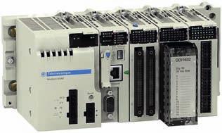 Modicon M40 NowoÊç Platforma Automatyki Procesory Unity Typ procesora Standardowo Wysokowydajne BMX P4 1000 BMX P4 2010 BMX P4 2020 BMX P4 200 Maksymalna konfiguracja Liczba kaset (4,6,8 lub 12