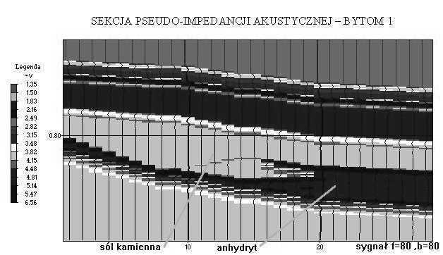 czasową oraz sygnału sejsmicznego (f częstotliwość dominująca sygnału) stosowanego do konstrukcji sejsmogramu syntetycznego Fig. 3.2.