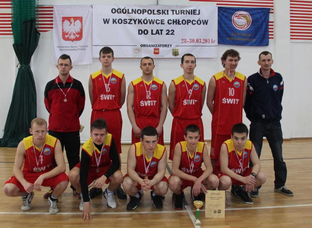 11. Ogólnopolski Turniej w Koszykówce Chłopców (do lat 22) w dniach 28-30 marca 2014 r. w Łodzi. Koszykarze zajęli III miejsce.