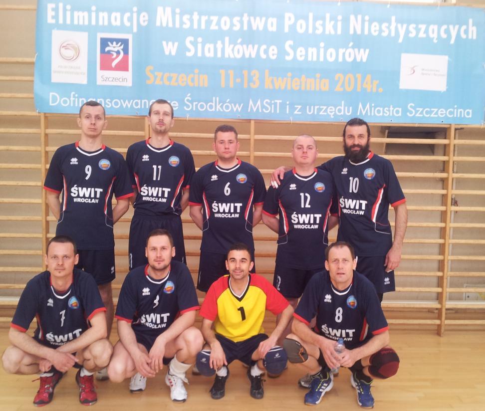 Eliminacje do Mistrzostw Polski Niesłyszących w Siatkówce Mężczyzn (Grupa B) w dniach 11-13 kwietnia 2014 r. w Szczecinie. Siatkarze zajęli ogólnie IV miejsce i nie awansowali do finału MPN.