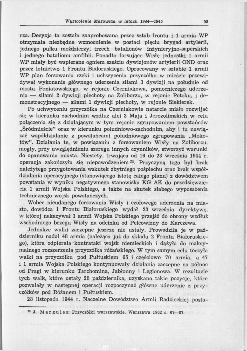 Wyzwolenie Mazowsza w latach 1944 1945 95 rza.