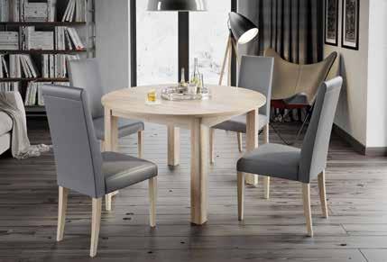 sonoma oak WENUS stół rozkładany wenge folding table wenge MARS 111 krzesło tapicerowane w tkaninie typu