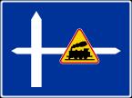 "objazd w związku z zamknięciem drogi" wskazuje wyznaczony objazd; jeżeli na znaku F-8 umieszczono znak zakazujący wjazdu określonych pojazdów, oznacza to, że objazd