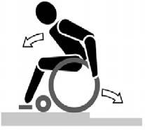 L OSTRZEŻENIE: Ryzyko wywrócenia pochyl się w przód, aby przesunąć środek ciężkości do przodu. Pozwoli to ustabilizować wózek. 1. Zapnij pasy bezpieczeństwa, jeśli wózek jest w nie wyposażony. 2.
