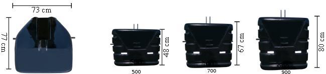 "MASS" Przedni zaczep w standardzie, 3 chemiczne składniki (zwiększona odporność), 3 typy kruszyw o różnych właściwościach, stalowa klatka, obciążniki wibrowane na stole wibracyjnym typ A -