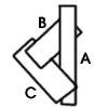 Wszystkie trójkąty są sortowane według położenia na osi z.