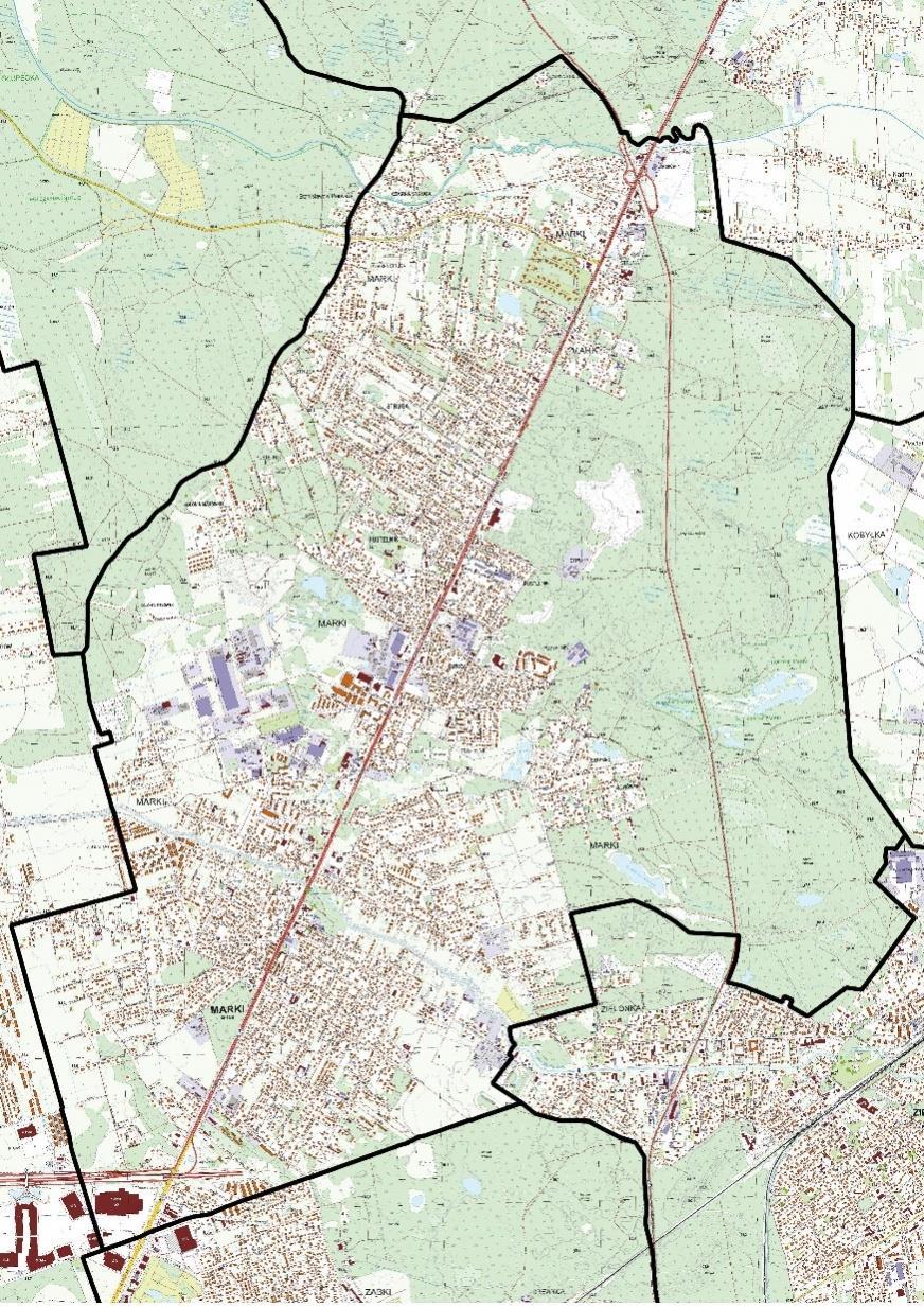 Koncepcja przestrzenno-funkcjonalna Al. Piłsudskiego Obniżenie klasy z Drogi głównej ruchu przyspieszonego do klasa Zbiorczej na odcinku Węzeł Marki ul.