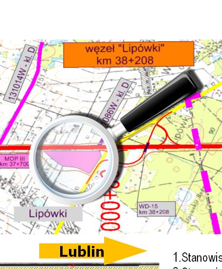 Stanowiska do przeładunku (3 szt.) 8.Stanowisko do zrzutu ścieków z autobusów 9.Stanowisko do czerpania wody wraz z podziemnym zbiornikiem p-poż. 10.Budynek sanitariatu 11.Istniejąca stacja paliw 12.