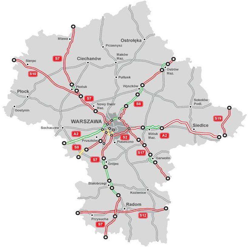 KONTRAKT: Zaprojektowanie i budowa drogi ekspresowej S17 Warszawa(w.