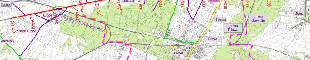 wiadukt w ciągu S17 nad linią kolejową km 30+161 - WEG-1 i WEG-2 przejścia dla zwierząt dużych km