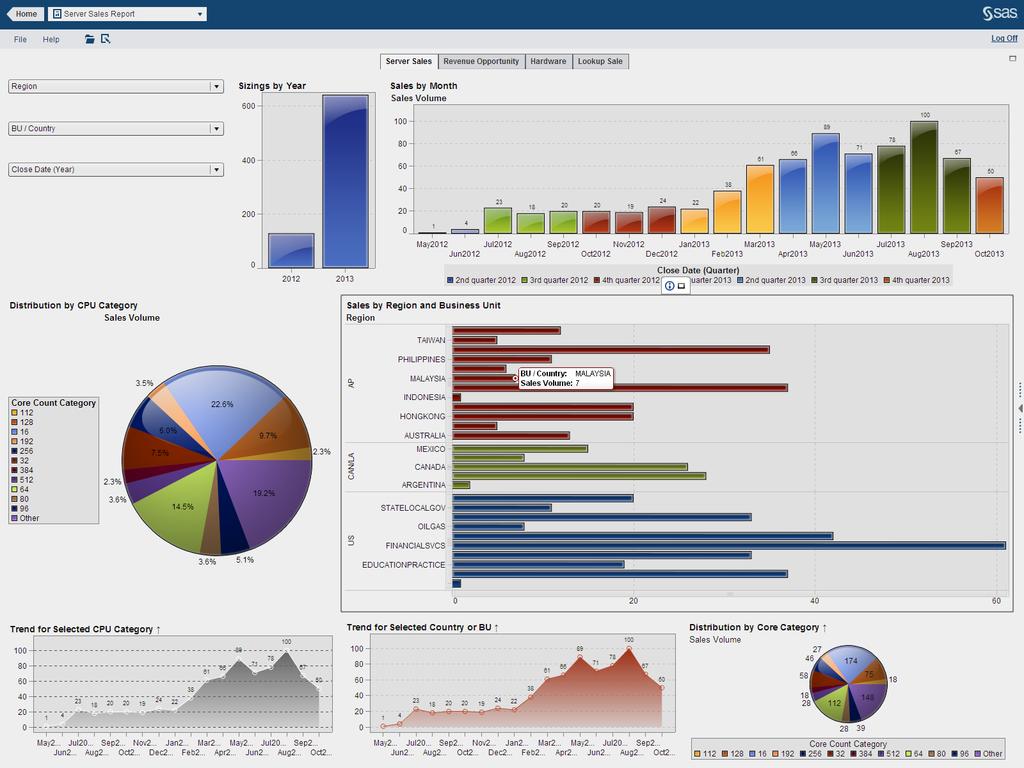 SAS VISUAL ANALYTICS REPORT