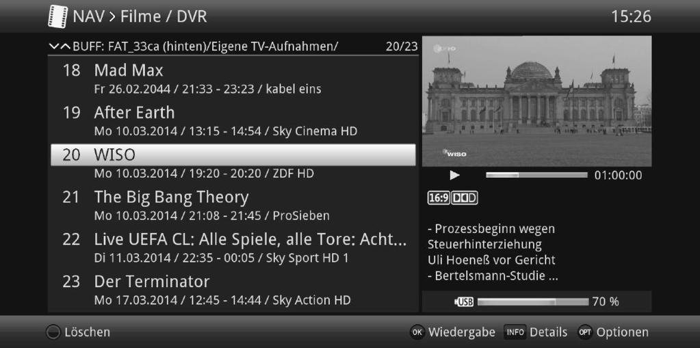 13 DVR- Odtwarzanie Aby uzyskać dostęp do nagrań zapisanych na nośnikach danych, można skorzystać z nawigatora dysku DVR lub nawigatora nagrań. 13.