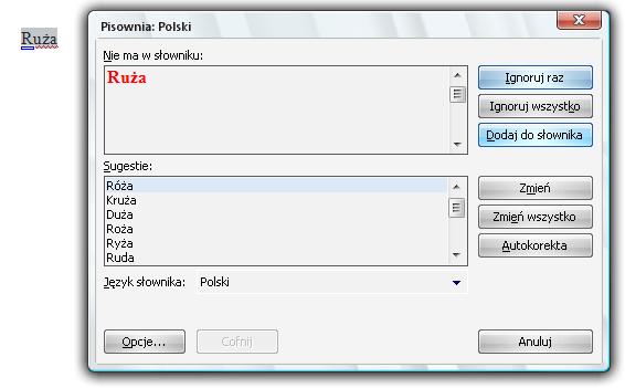 12 Dodatkowe ustawienia w Edytorze Word Opcje Autokorekty Wyłączanie zmiany dużej litery na początku zdania: - Przycisk pakietu Office Opcje programu Word Sprawdzanie Opcje Autokorekty - Początek