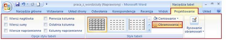 tabeli, to samo możemy zrobić w grupie