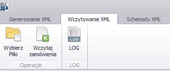 6.2.Wczytywanie XML Opcje na tej zakładce umżliwiają wybranie plików, które następnie zstaną wczytywane jak zamówienie d klienta d Subiekta GT według wcześniej utwrznych schematów (rzdział 6.1).
