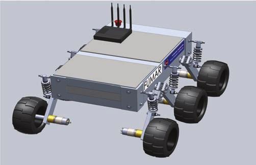 Mobilny robot manipulacyjny wykorzystujący technologie Internetu Rzeczy w systemie sterowania i monitorowania omawianego robota mobilnego sformułowano następujące założenia: gabaryty umożliwiające