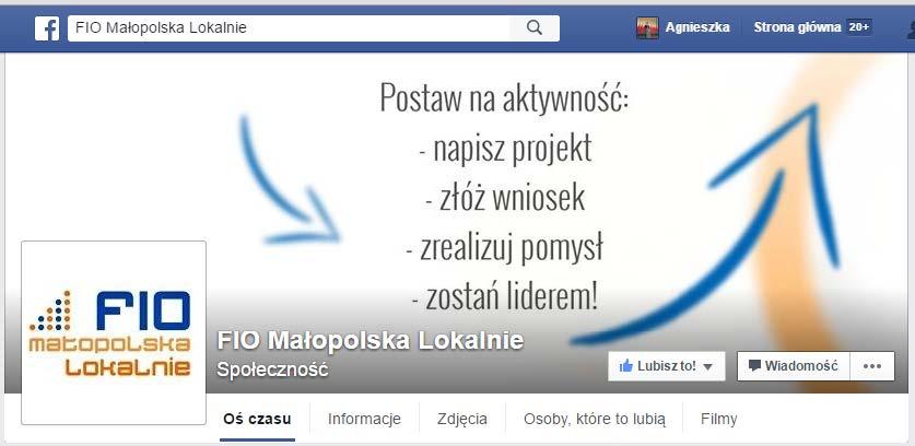 PROMOCJA PROGRAMU NA FACEBOOKU Pole dodania wpisu / status.