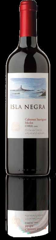 CHILE ISLA NEGRA / HIGH TIDE [12] [13] [11] [B] [11] Isla Negra Sauvignon Blanc/Chardonnay Połączenie gron szczepów Sauvignon Blanc i Chardonnay dało to młode, orzeźwiające wino o jasnej barwie z